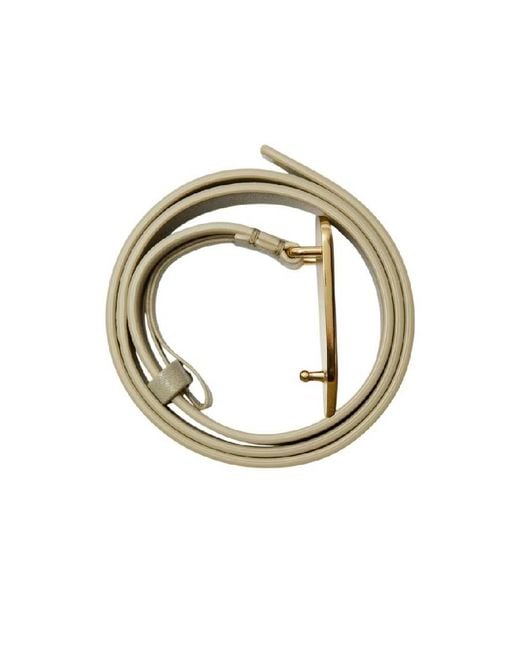 Burberry Natural Leather Shield Ekd Belt for men