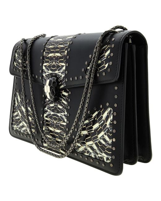 BVLGARI Black Serpenti Forever Shoulder Bag