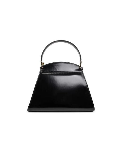 Ferragamo Black Prisma M Geometric Handbag