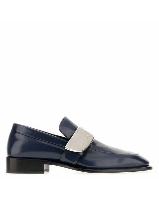 Burberry Blue Equestrian Knight Shield Loafers, Brand Size 40 Us for men