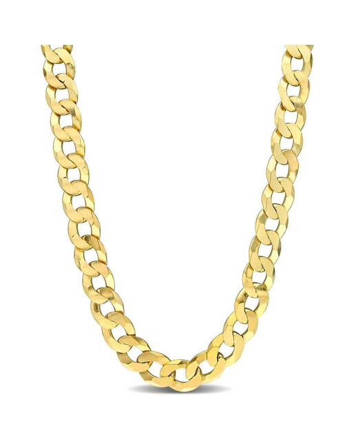 Amour Metallic 12.5Mm Flat Curb Chain Necklace