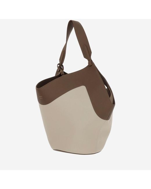 Khaite Brown Medium Lotus Tote
