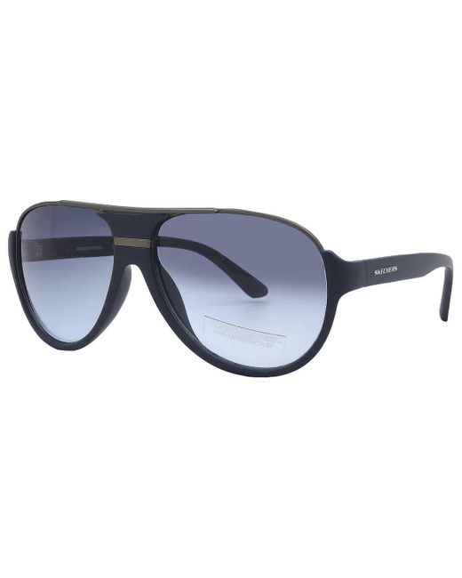 Skechers Blue Gradient Pilot Sunglasses Se6195 90w 58 for men