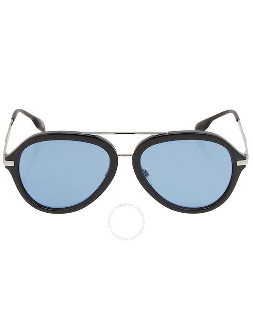 Burberry Light Blue Aviator Sunglasses Be4377 300172 58 for men