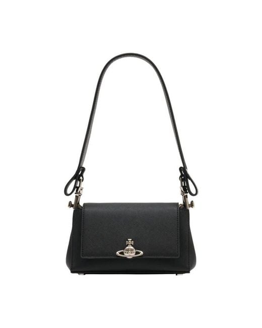 Vivienne Westwood Black Hazel Shoulder Bag