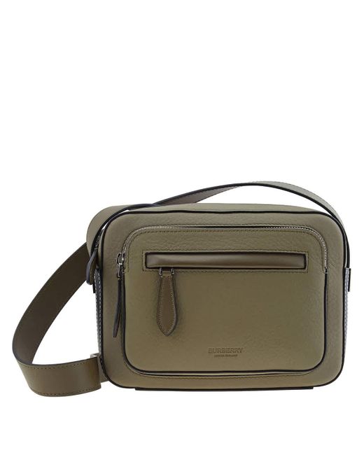 Burberry Multicolor Olympia Two-tone Grainy Leather Crossbody Bag for men