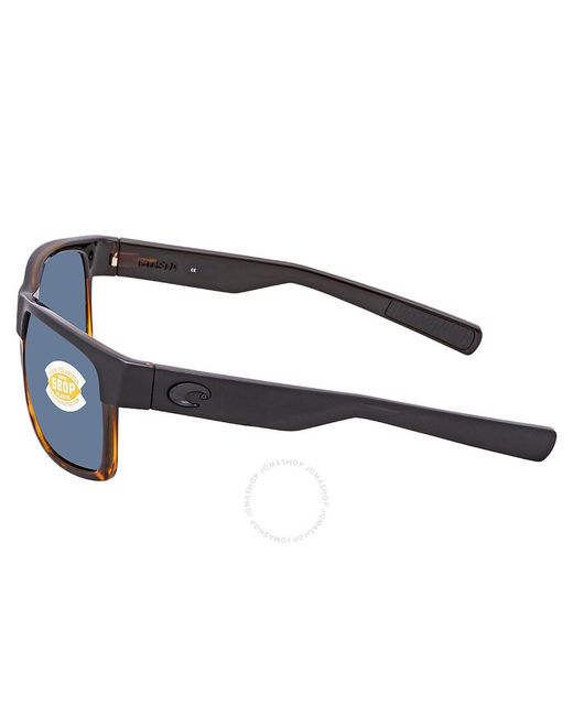 Costa Del Mar Blue Half Moon Gray Polarized 580p Sunglasses Hfm 181 Ogp for men