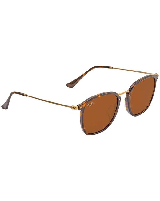 Ray-Ban Rb2448nf Flat Lenses Brown Classic B-15 Sunglasses Unisex Sunglasses