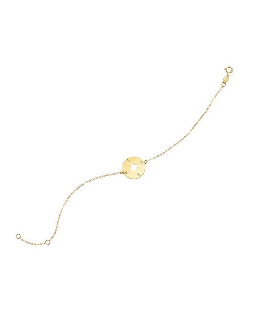 Tresorra Metallic 14K North Star Bracelet