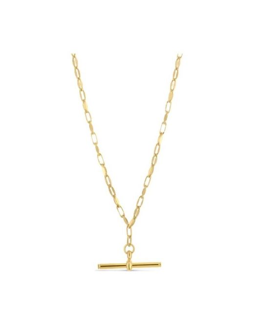 Tresorra Metallic Sterling Plated Toggle Chain Necklace