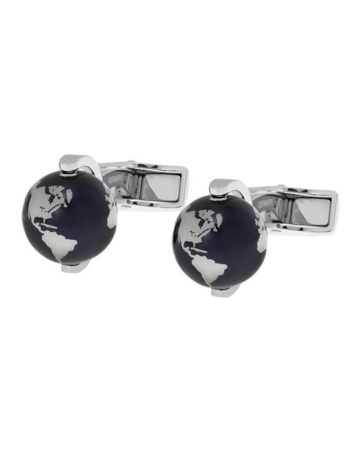 Montblanc Metallic Heritage Spirit Globe Cufflinks for men