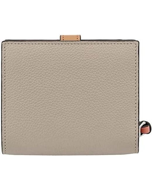 Loewe Natural Soft Grained Calfskin Compact Wallet for men