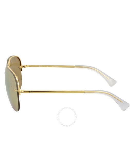Ray-Ban Brown Mirror Aviator Sunglasses
