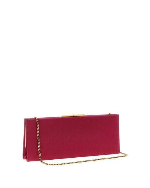 Saint Laurent Red Midnight Piccola Clutch
