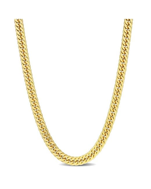 Amour Metallic 5.5Mm Double Curb Link Chain Necklace