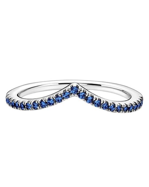 Pandora Blue Timeless Wish Sparkling Sterling Ring
