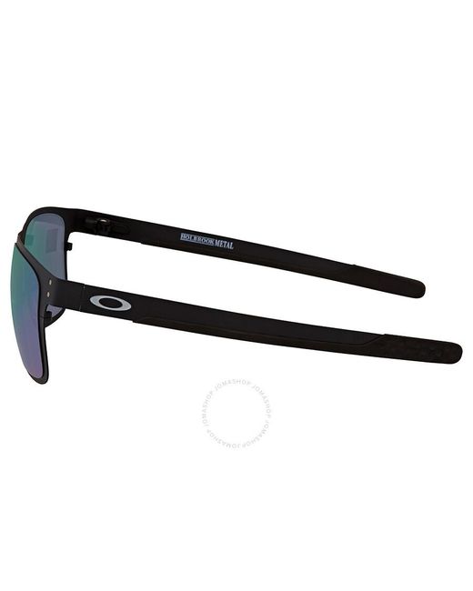Oakley Green Holbrook Metal Jade Iridium Square Sunglasses Oo4123 412304 55 for men