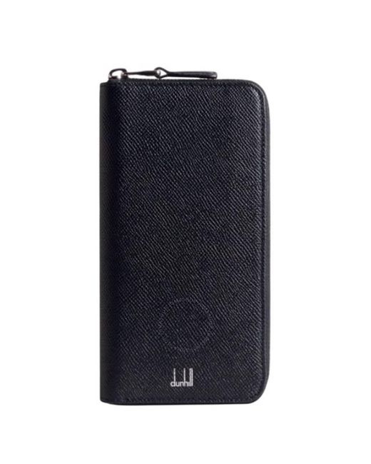 Dunhill Blue Cadogan Leather Zip-Around Wallet for men