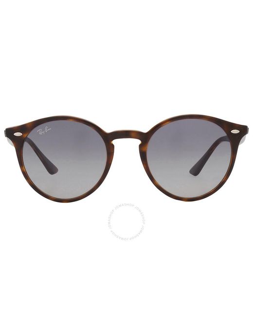 Ray-Ban Brown Grey Gradient Round Sunglasses Rb2180 710/4l 51
