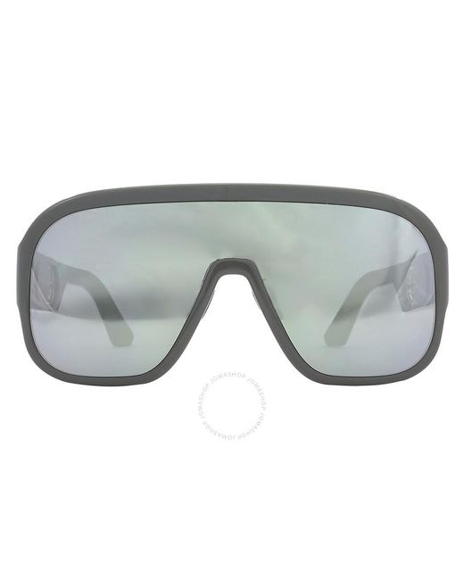 Dior Gray Bobbysport Silver Mirror Shield Sunglasses Cd40054u 20c 00