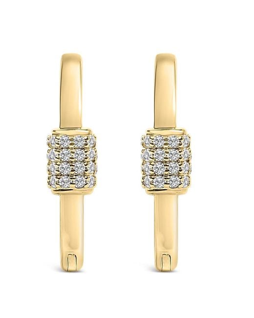 Haus of Brilliance Metallic 10K 3/8 Cttw Lab Grown Diamond Heart Shaped Huggie Hoop Earrings (F-G Color, Vs1-Vs2 Clarity) for men