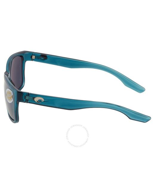 Costa Del Mar Blue Palmas Gray Silver Mirror Polarized Polycarbonate Sunglasses 6s9081 908106 57