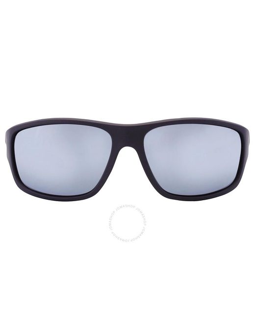 Polaroid Blue Polarized Grey Wrap Sunglasses Pld 7010/s 0oit/ex 64 for men