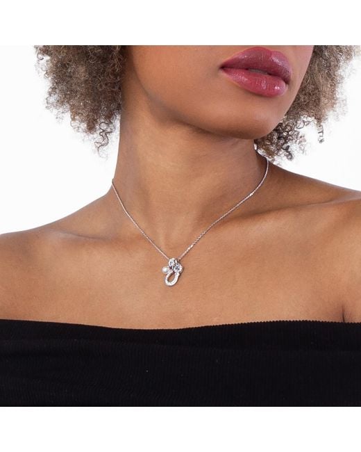 Swarovski Metallic Symbolica Crystal Pearl Pendant Necklace