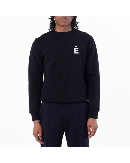 Etudes Studio Blue Story Patch Logo Cotton Sweatshirt for men