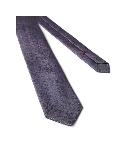 Brunello Cucinelli Purple Mauve Silk Paisley Tie, Brand (Us for men