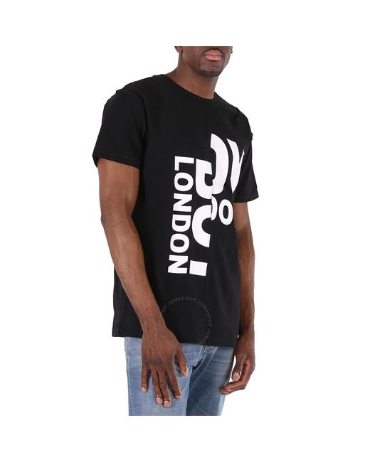 BOY London Black Cotton Upcycled T-shirt for men