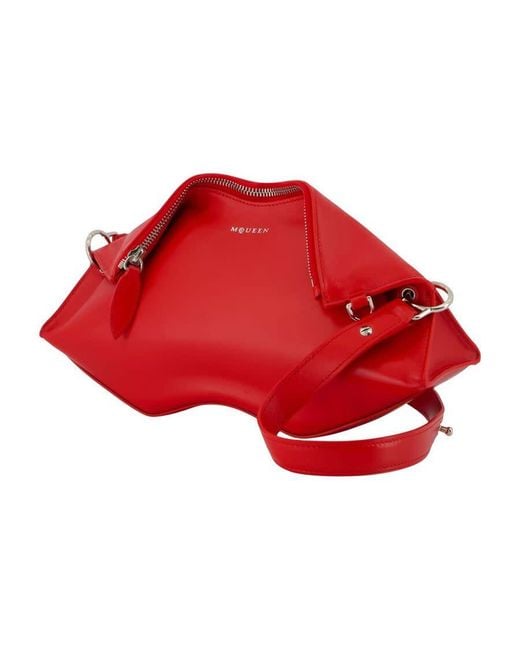 McQueen Red Manta Clutch