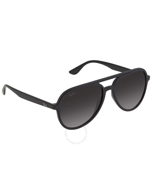Ray-Ban Gray Grey Gradient Aviator Sunglasses Rb4376 601/8g 57