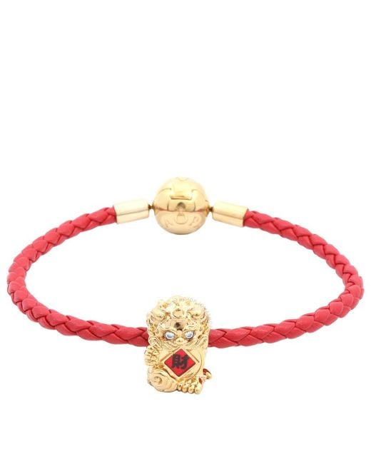 Pandora Red Chinese Fortune Charm And Bracelet Set, Size