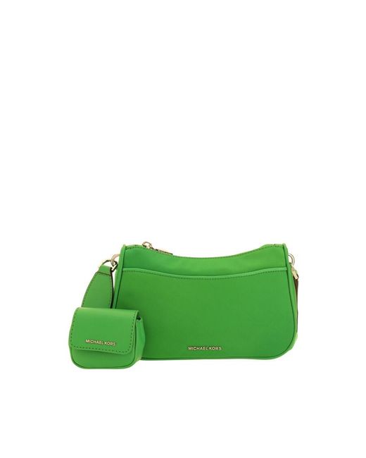 Michael Kors Green Michael Jetset Shoulder Bag