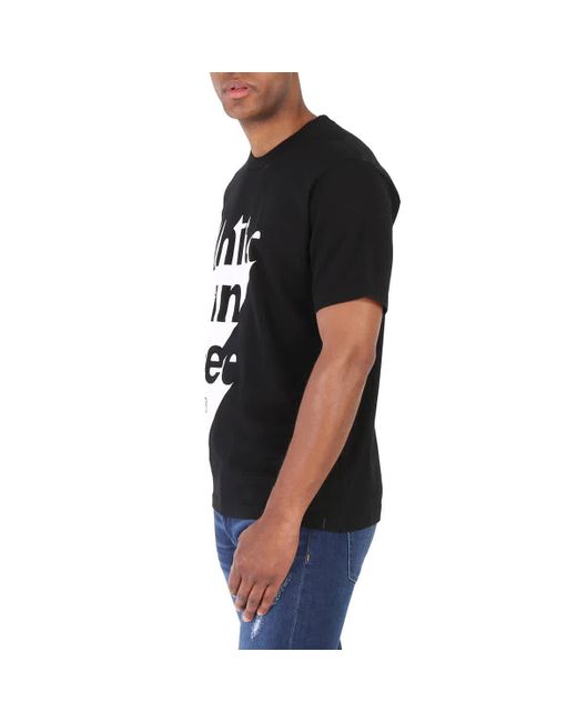 White Mountaineering Black Shadow Logo Printed T-shirt for men
