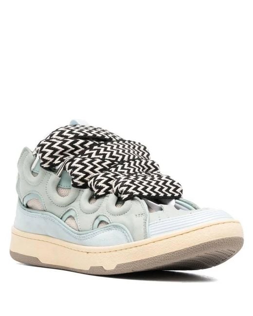 Lanvin Blue Curb Low-Top Chunky Sneakers, Brand Size 43 Us for men