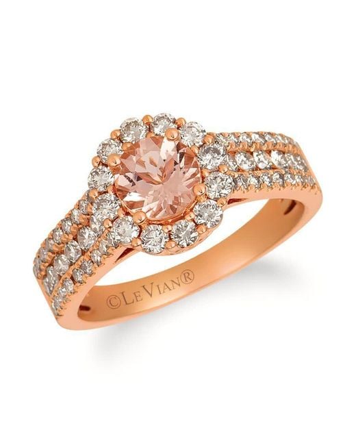 Le Vian Pink Peach Morganite Ring Set