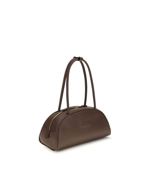 Miu Miu Brown Beau Shoulder Bag