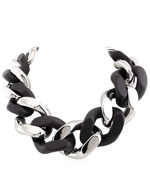 Philipp Plein Metallic Metal And Resin Chunky Chain Necklace