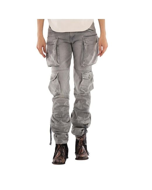 The Attico Gray Ladies Essie Long Pants
