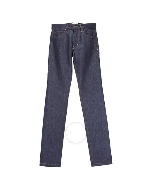 AMI Blue Denim Straight Fit Jeans for men