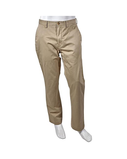 Polo Ralph Lauren Natural Stretch Straight Fit Washed Chino Pants ( Tan) Clothing for men