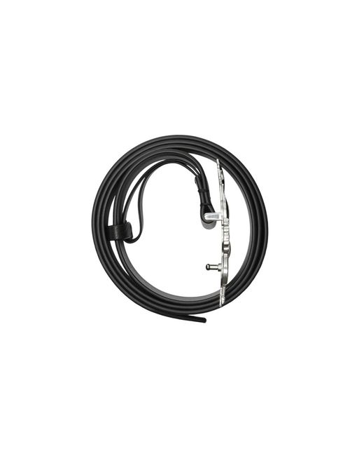 Burberry Black Leather Knight Buckle Belt for men