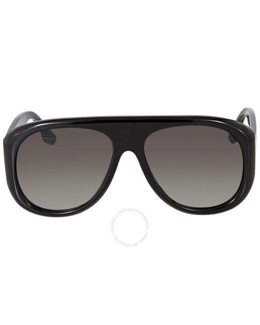 Victoria Beckham Black Gradient Pilot Sunglasses Vb141s 001 56