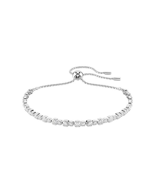 Swarovski Metallic Matrix Tennis Bracelet, Size Medium