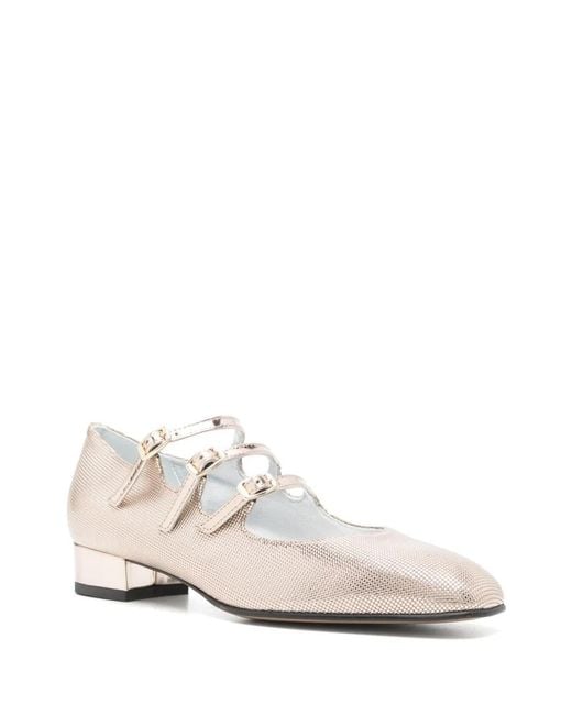 CAREL PARIS White Ariana Mary Jane Ballet Flats, Brand Size 38 Us