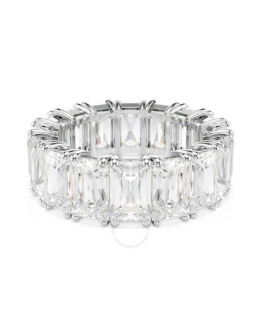 Swarovski White Matrix Baguette Cut Ring