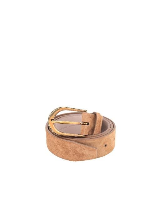 Brunello Cucinelli Multicolor Emmer Suede Belt With Buckle