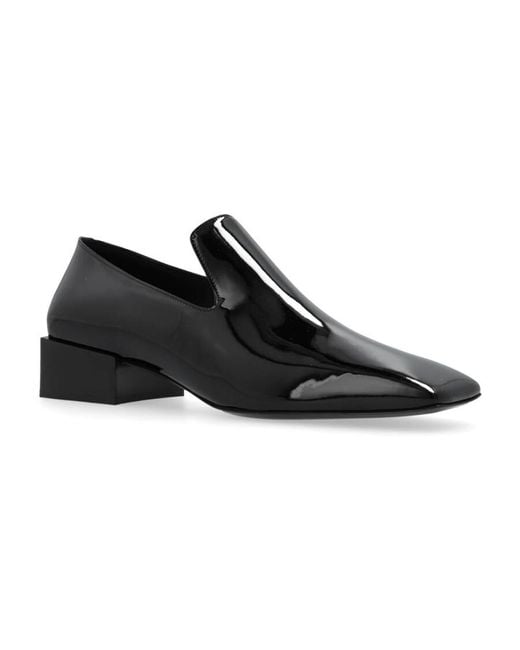 Ferragamo Black Carmelita Patent Leather Loafers